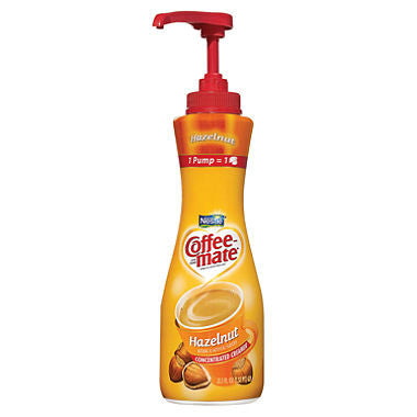 Nestle Coffee-mate Liquid Creamer Pump, Hazelnut (625 ml)