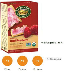 Nature's Path Raspberry Toasted Pastries (Frosted) - 12/11oz