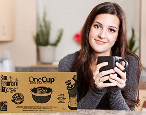 San Francisco Bay Coffee Decaf French Roast Single Cups - 12/6/4.65 oz