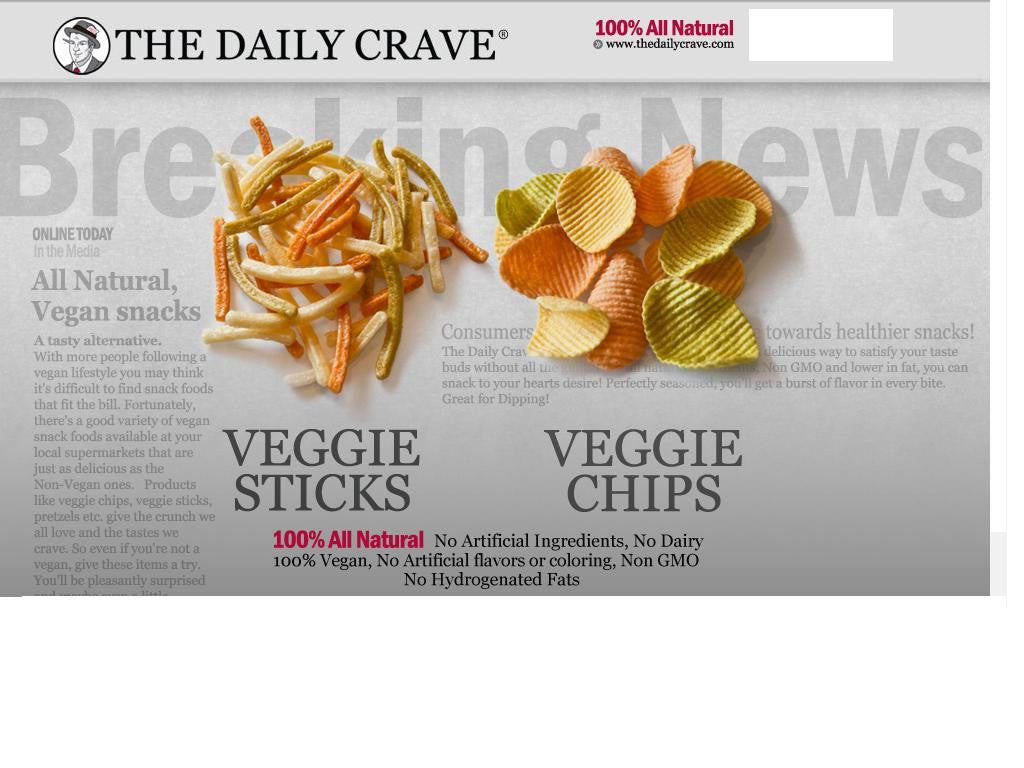 The Daily Crave Veggie Chips  Case of  / 1.25oz