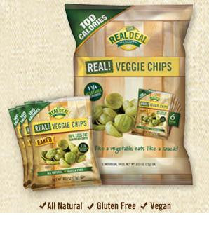 The Real Deal  Baked Veggie Chips  12 / 6 / 0.833 oz