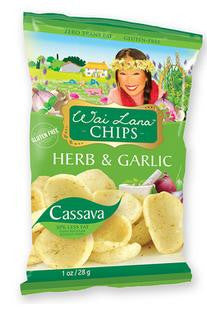 Wai Lana Cassava Garlic n Herbs Chips 1 oz