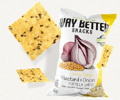 Way Better Simply Tangy Mustard + Onion Tortilla Chips 24 / 1.25 oz.