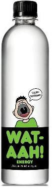 Wat-aah! Pure & O2 Water, Energy, 12/16.9 Oz